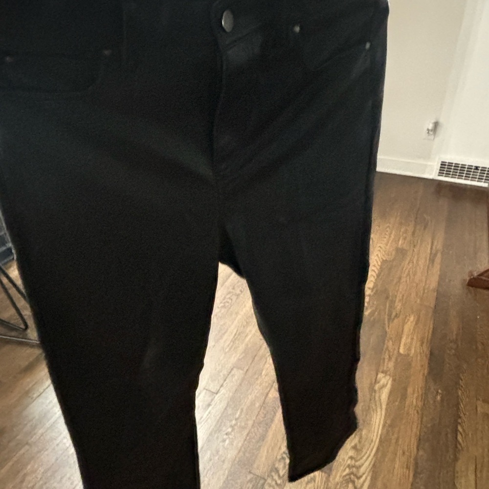 Ann Taylor size 6 petite leather pants slight flare - Picture 4 of 4